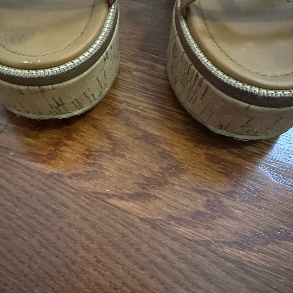 Valentino Cork Rock Stud Flat Forms - image 6